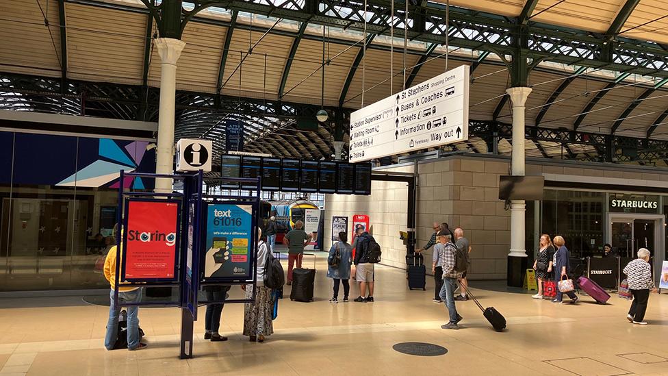 Interior of Hull station