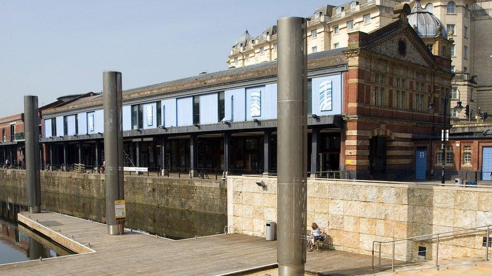 An exterior view of the Watershed centre in Bristol city centre