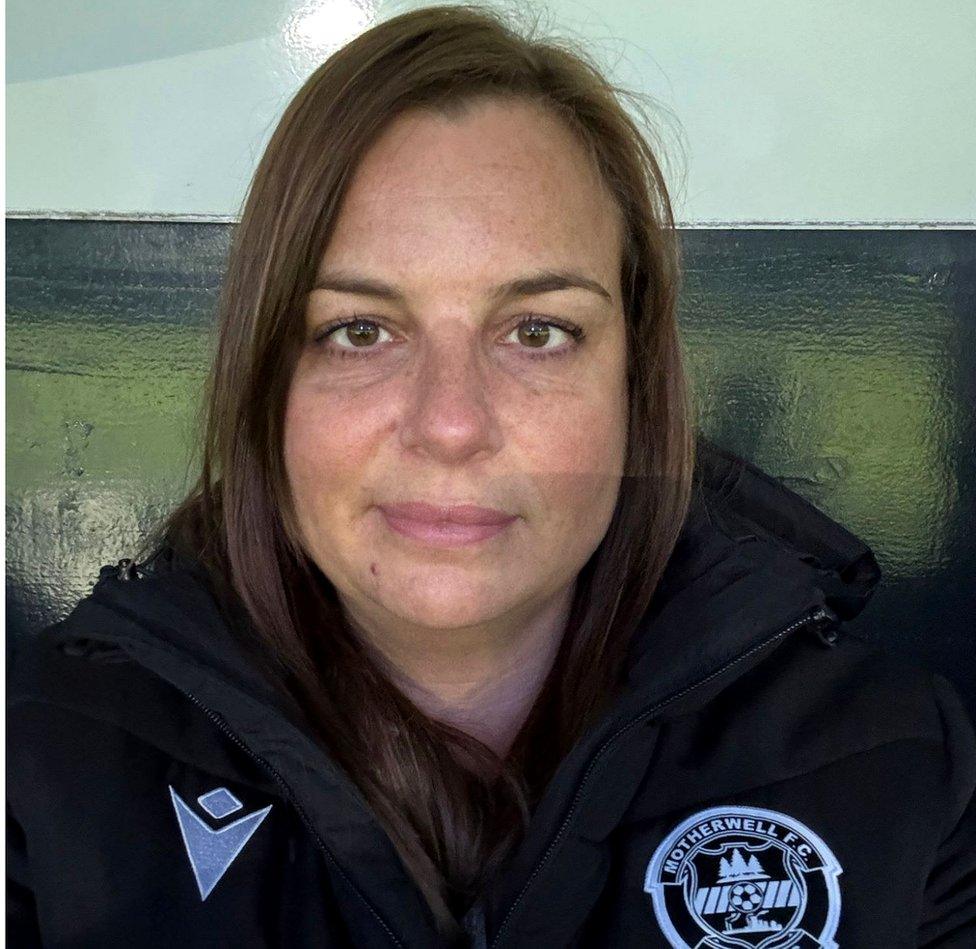 Jennifer Marsella the female chaplain for the Motherwell women's football team.