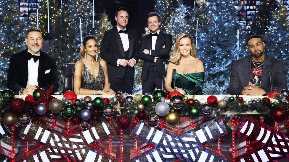 David Walliams, Alesha Dixon, Ant and Dec, Amanda Holden and Ashley Banjo