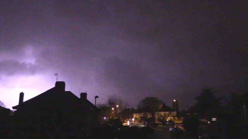 Eastbourne lightning strike