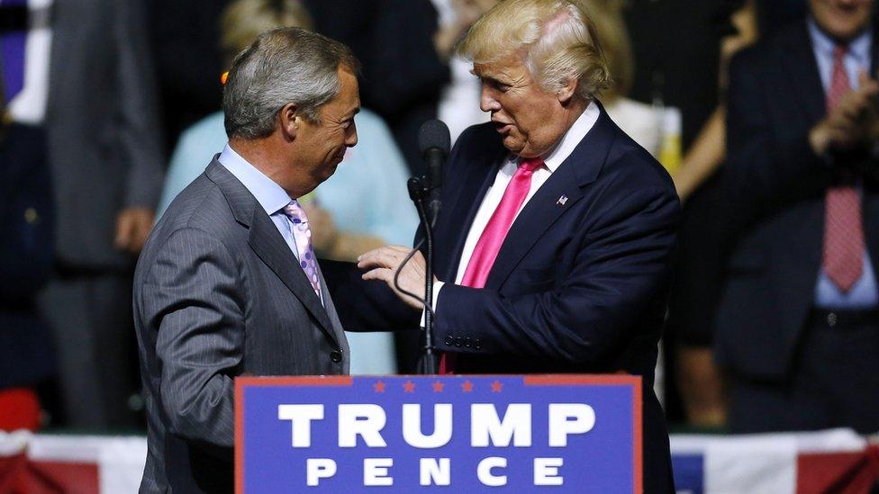 Nigel Farage and Donald Trump