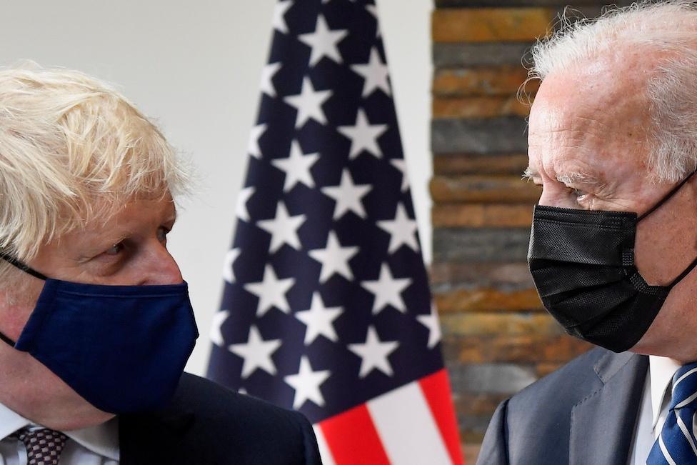 Boris Johnson and Joe Biden