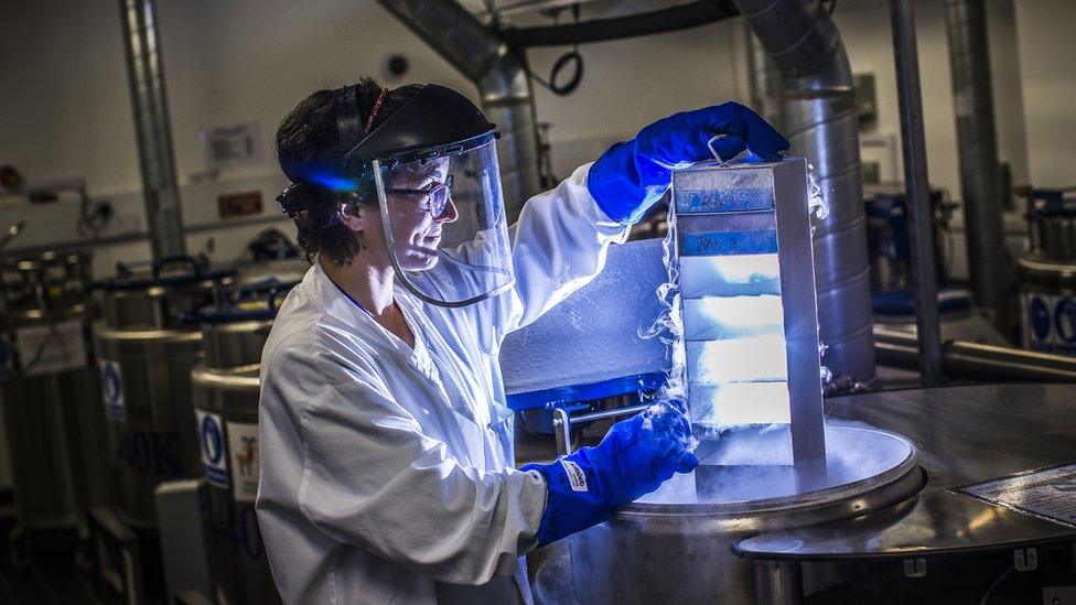 Woman at the Cancer Research UK Cambridge Institute