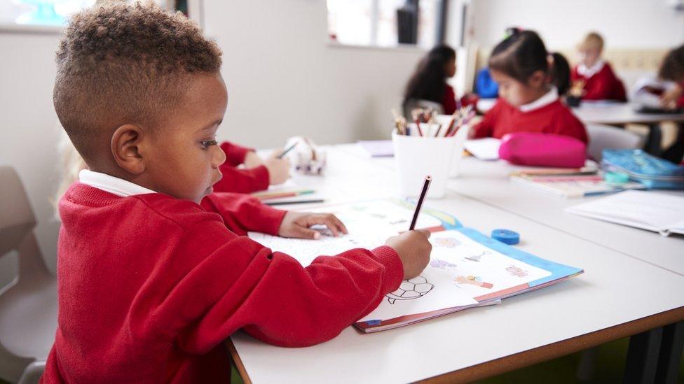 Generic picture of a child in classroom