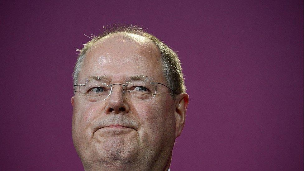 Former German finance minister Peer Steinbrück