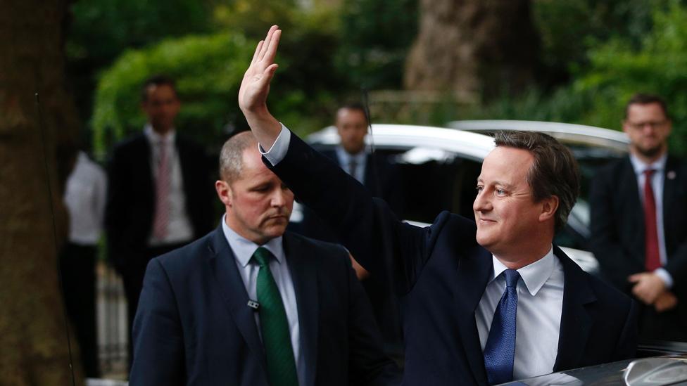 David Cameron's departure from office, 13 July 2016