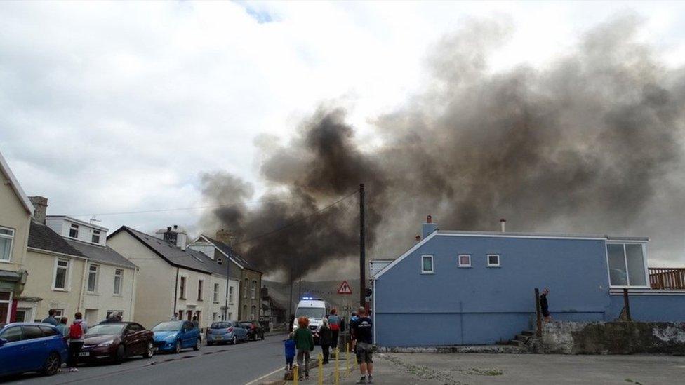 Borth fire