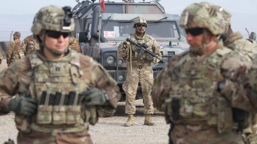 US soldiers attend a training session for the Afghan army in Herat, Afghanistan. Photo: 2 February 2019