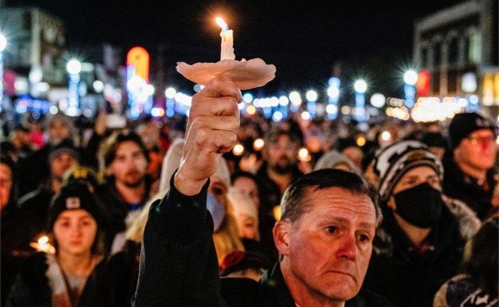 vigil in oxford MI, 3/12