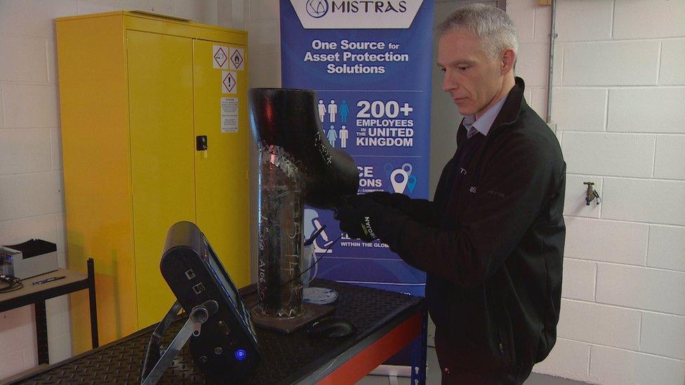 Ultrasound equipment being trialled at a facility in Aberdeen