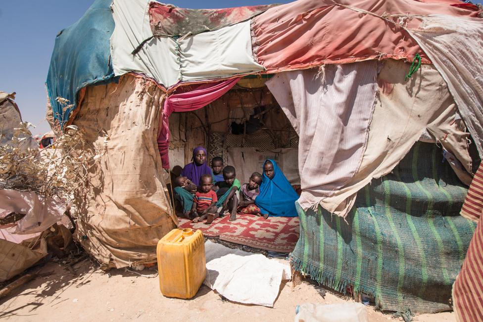 Mother of six Fardus came with her children to the live in an informal settlement in the city of Ainabo, after they lost all of their livestock