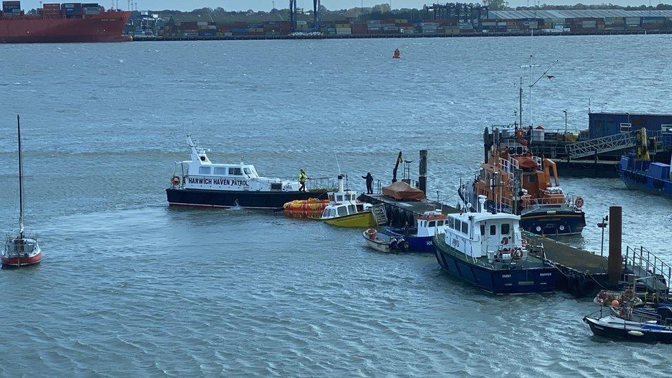 Harwich Ferry being rescued