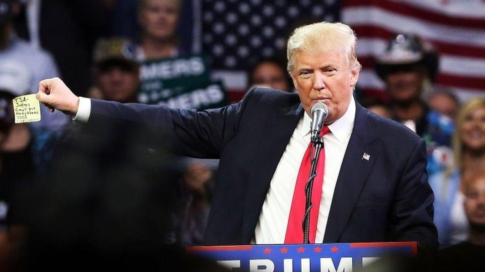 Donald Trump rally sparks clashes in San Diego - BBC News