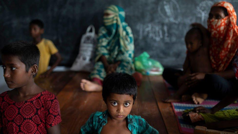 children in shelter