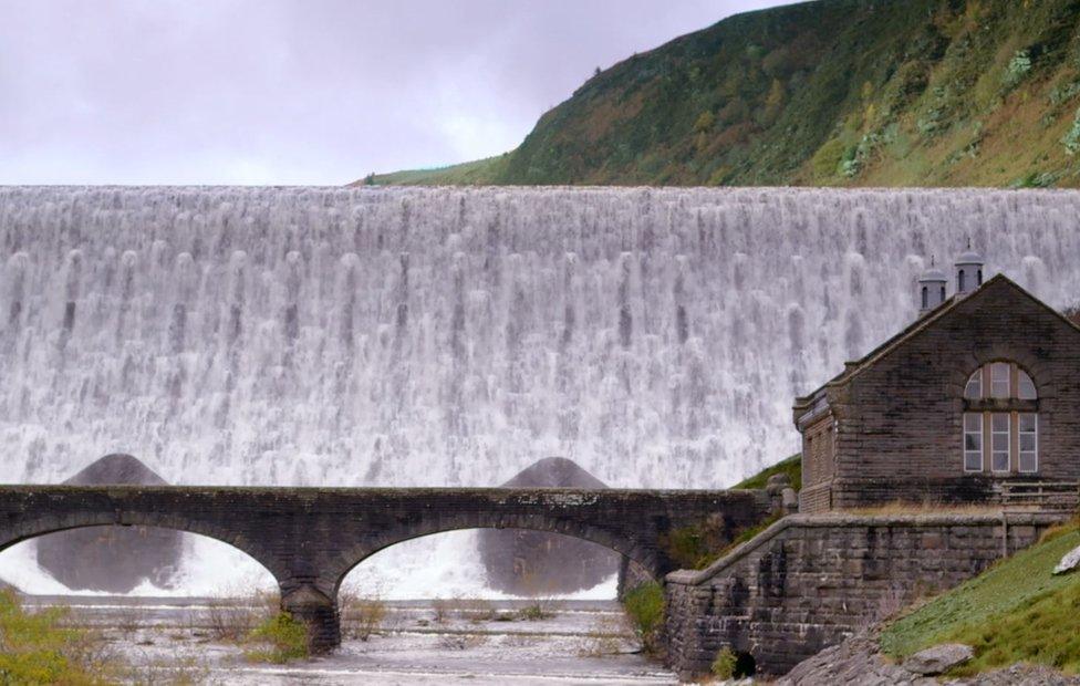 The Elan Valley dam