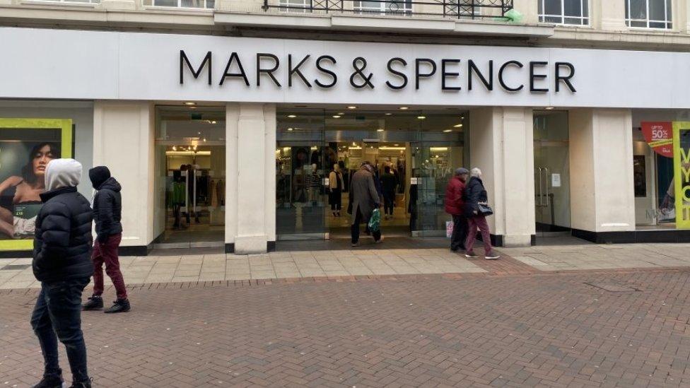 Marks and Spencer building in Ipswich