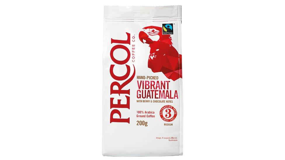 A packet of Percol coffee