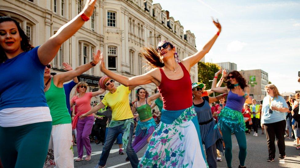 Dancers at the event