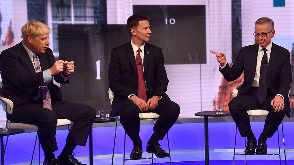 Boris Johnson, Jeremy Hunt and Michael Gove