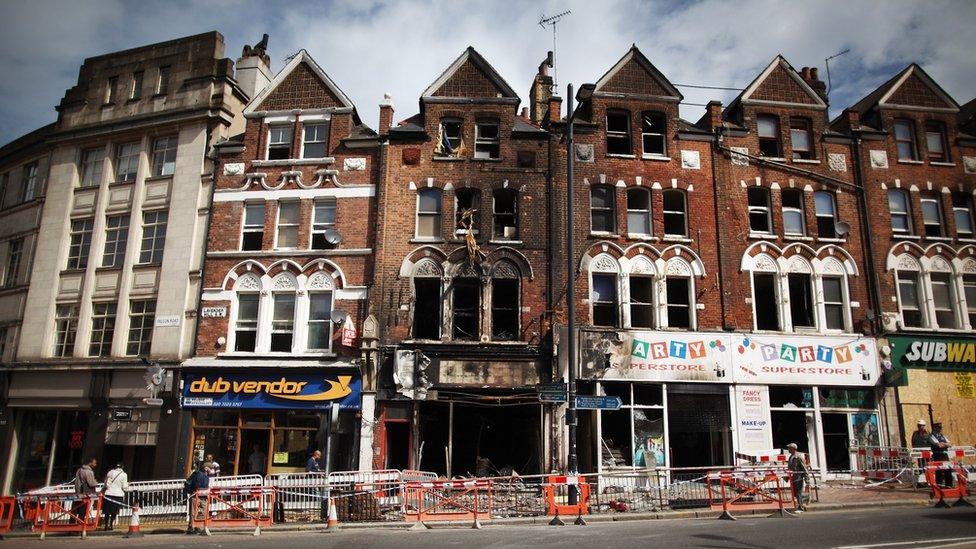 Fire-damaged Party Superstore