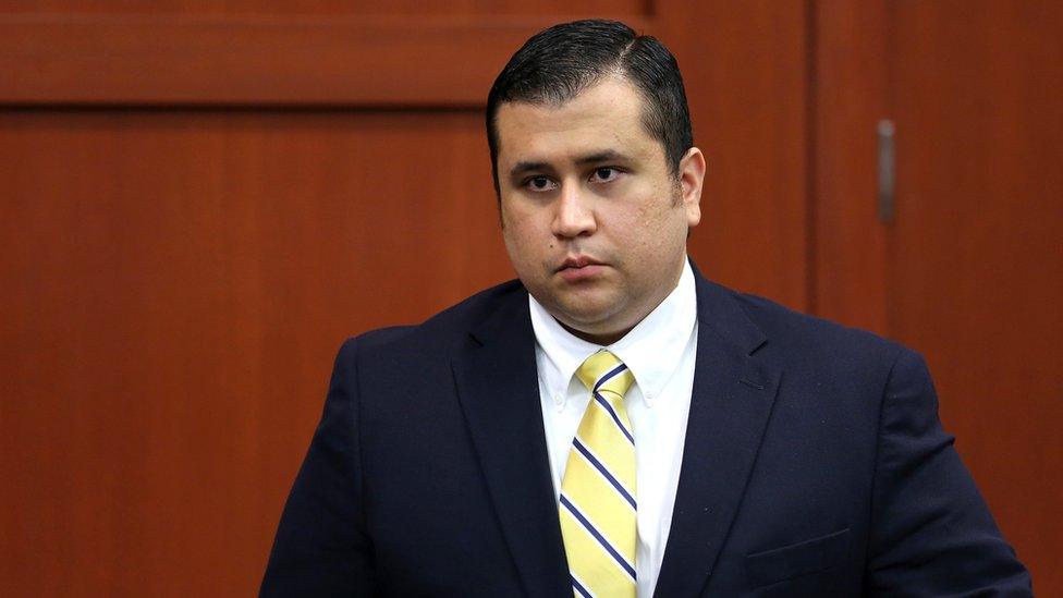 George Zimmerman during the trial