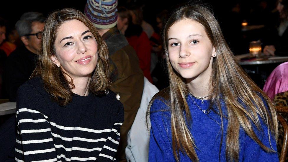 Sofia Coppola and Romy Mars attend the Marc Jacobs Fall 2020 runway show during New York Fashion Week on February 12, 2020 in New York City.