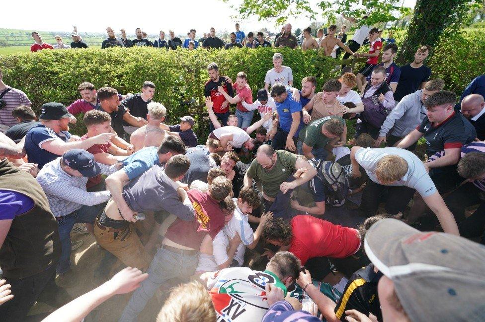 Hallaton Bottle Kicking 2022