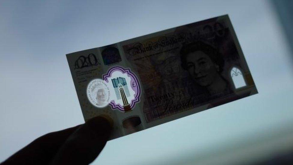 See-through windows on new £20 note