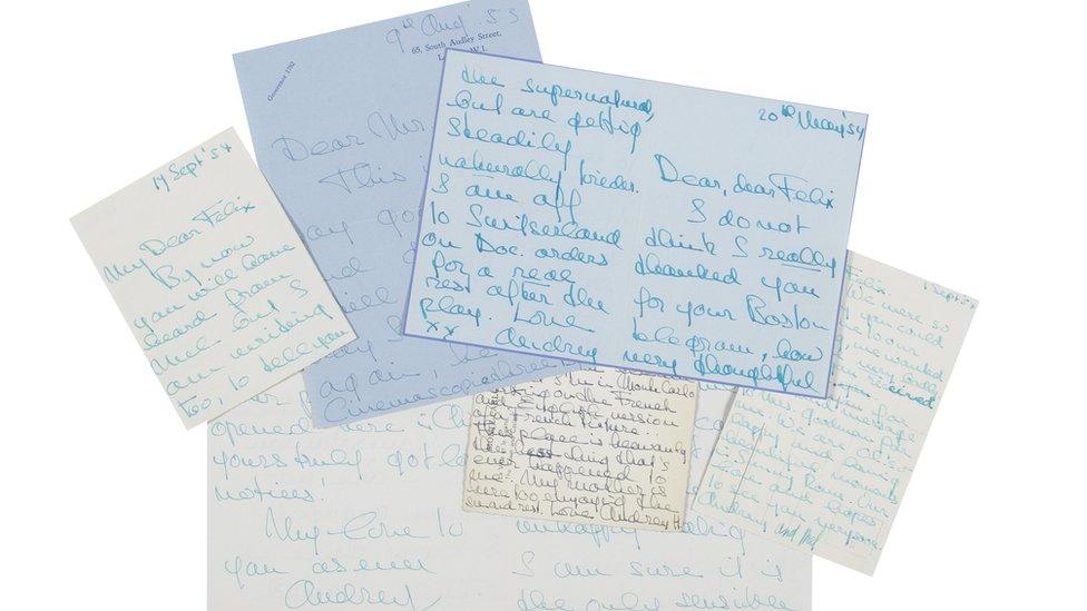 Letters written by Audrey Hepburn