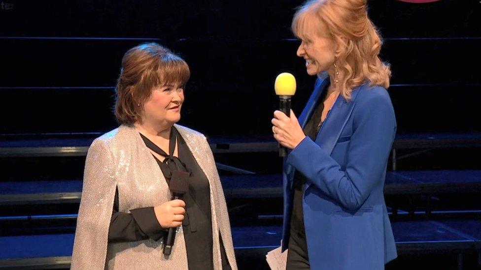 Susan Boyle and Jackie Bird