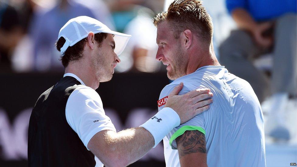 Andy Murray and Sam Groth