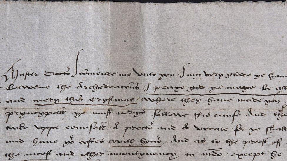 Extract of the letter