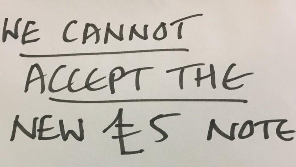 Notice in vegetarian cafe