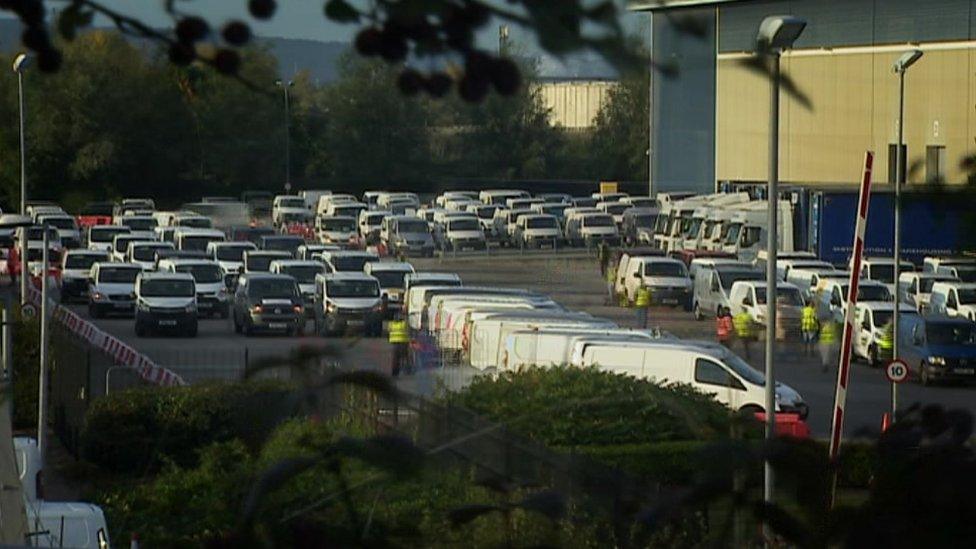 AHC drivers at a depot in Avonmouth