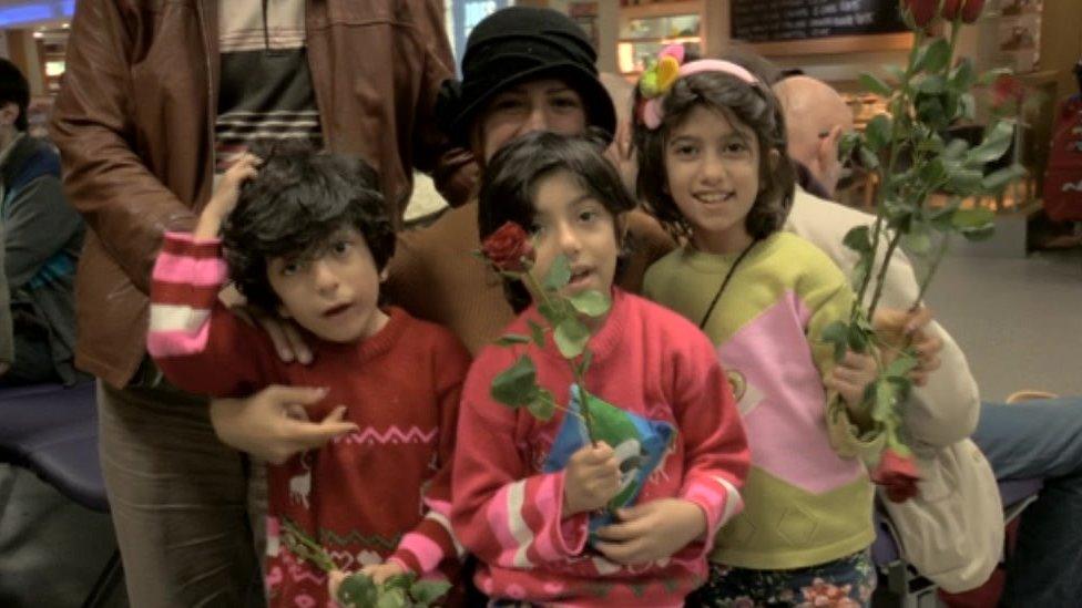 Salma Alyounes and her three children