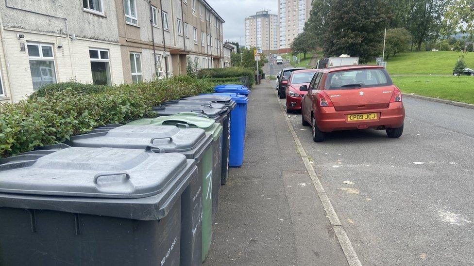 Onslow Road bins