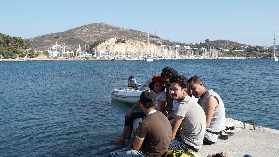 Refugees on Leros