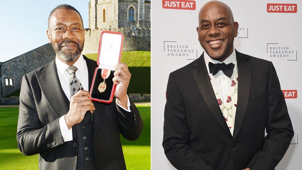 Sir Lenny Henry and Ainsley Harriott