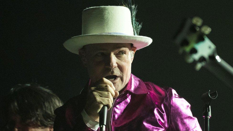 Tragically Hip singer Gord Downie performs in Kingston, Ontario (20 August)