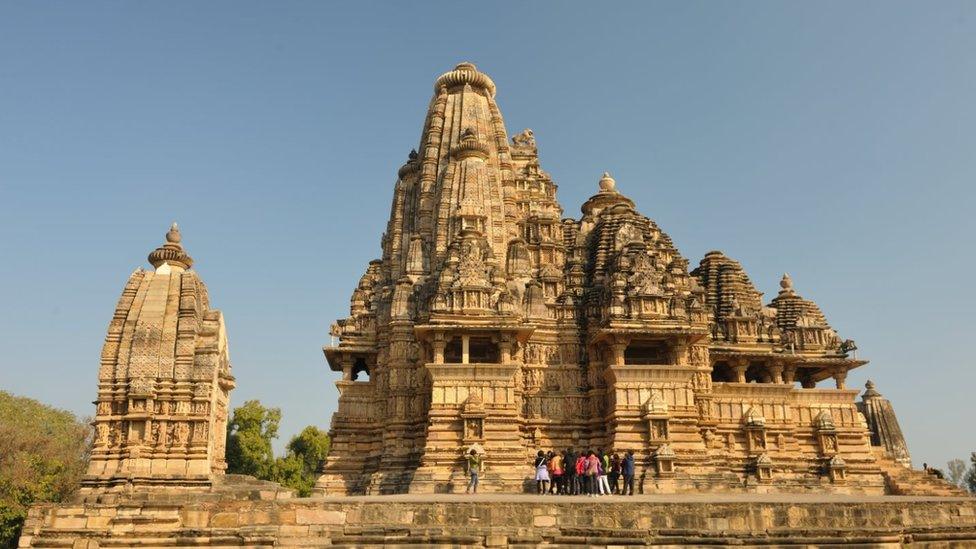 Khajuraho temples are a popular tourist destination