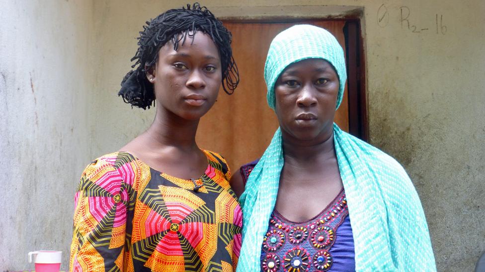 Jamilatu and her mother