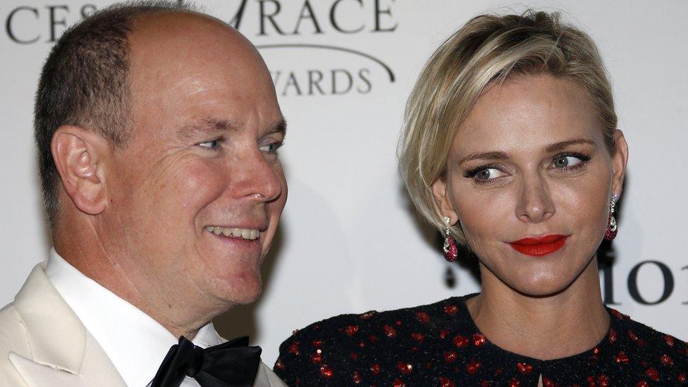 Monaco's Prince Albert and Princess Charlene