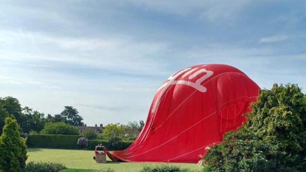 Hot air balloon lesson at school