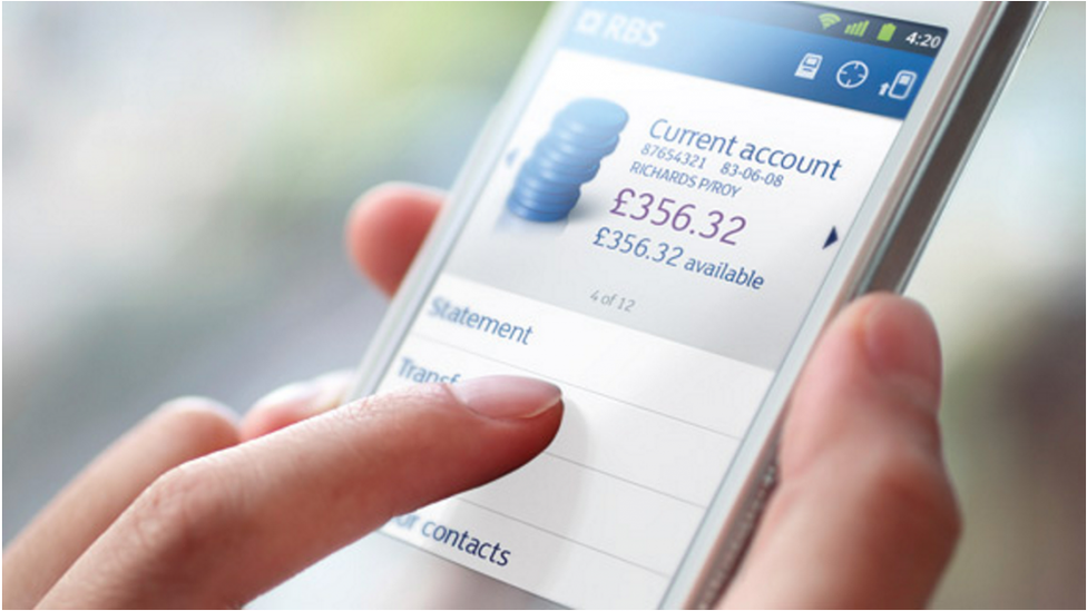 RBS banking app