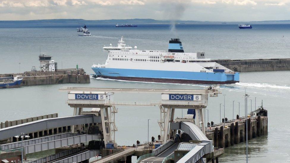 English Channel seen from Dover