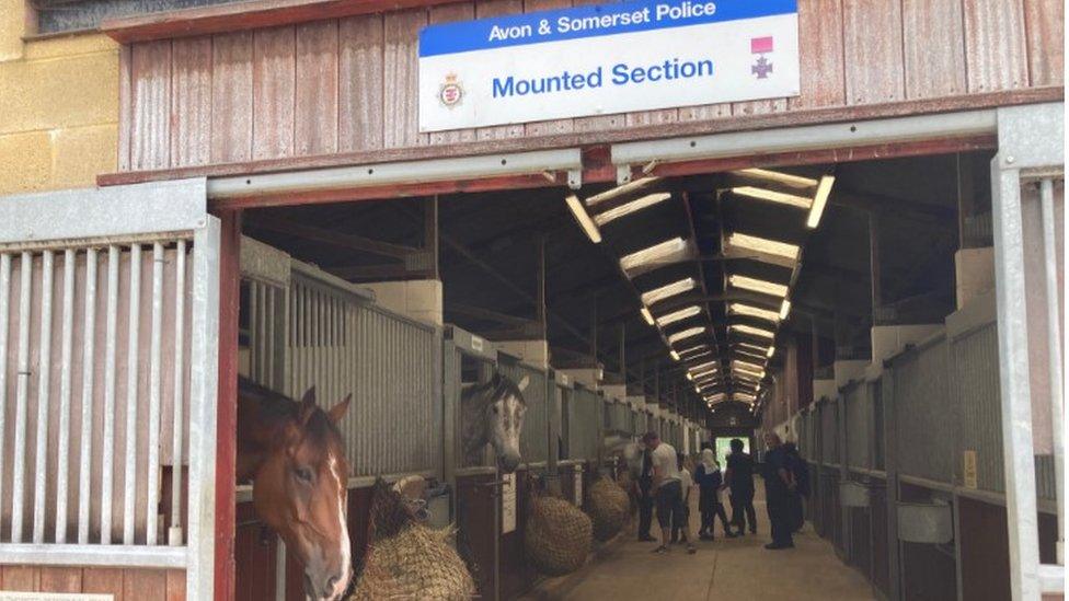 Avon & Somerset Constabulary's Mounted Section stables