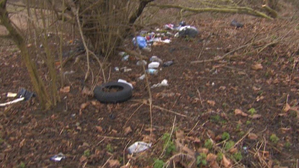 Flytipping Hartcliffe Way, Bristol