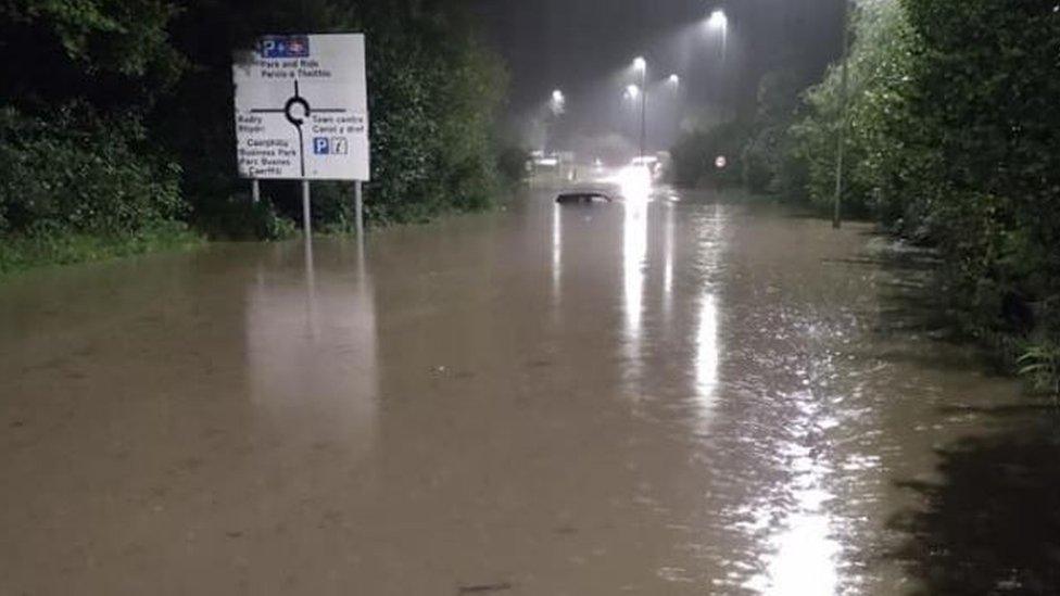 Flooding in Caerphilly