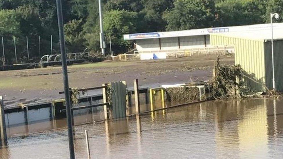 The damage was there for all to see on Wednesday morning at the Drumahoe venue